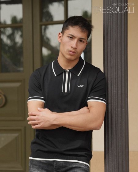 Men KN Polo Black