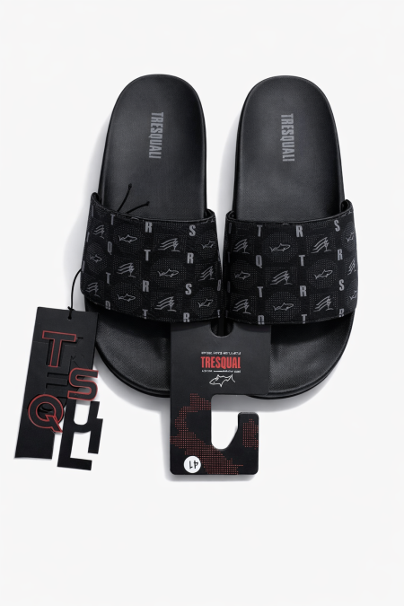 All Over Shark Logo Comfort Slipper