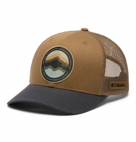 Columbia Unisex Brown Columbia Mesh Snap Back - High