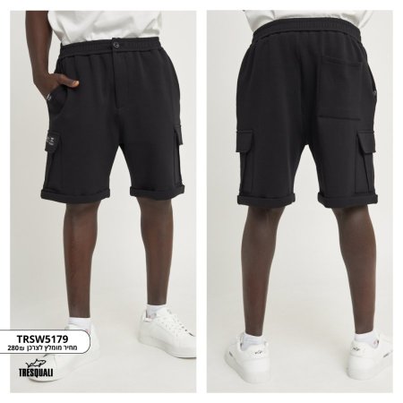 MEN COTTON SHORT/BLACK TRSW5179