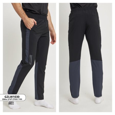 MEN`S ACTIVE PANTS- BLACK/D.GREY