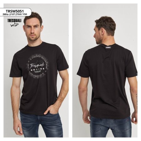 T-SHIRT REGULAR FIT/BLACK TRSW5051