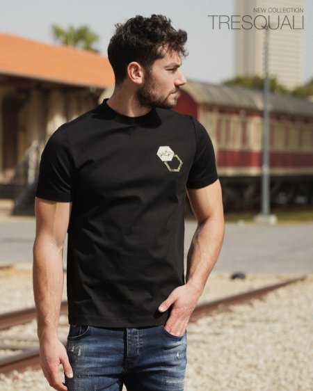 Men S/S M Tee Black