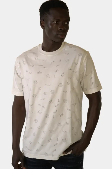 All Over burning T-Shirt white