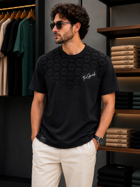 Men S/S tee Black