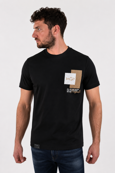 Men S/S M Tee Black