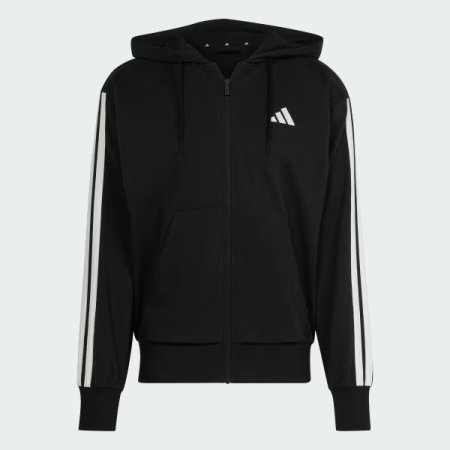 ESSENTIALS 3-STRIPES FRENCH TERRY FULL-ZIP HOODIE