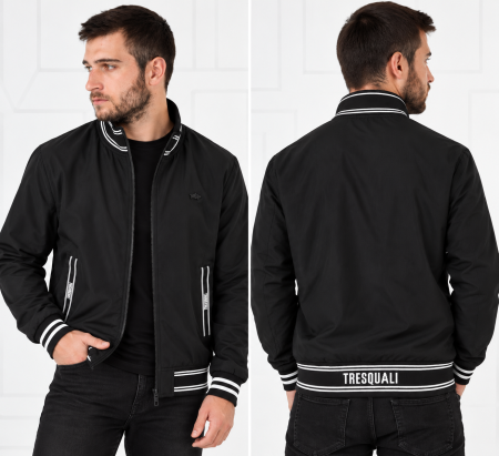 Men’s Cardigan Padding Black