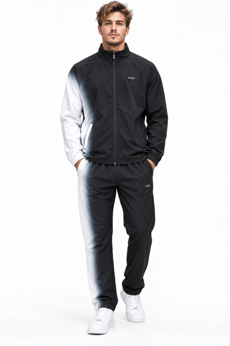 Men’s Nylon Tracksuit Black