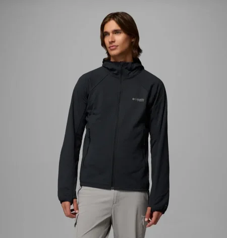 Men's Long Jacket with Built-in Hood – Arctic Crest II Hooded Full Zip